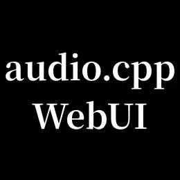 audio.cpp WebUI